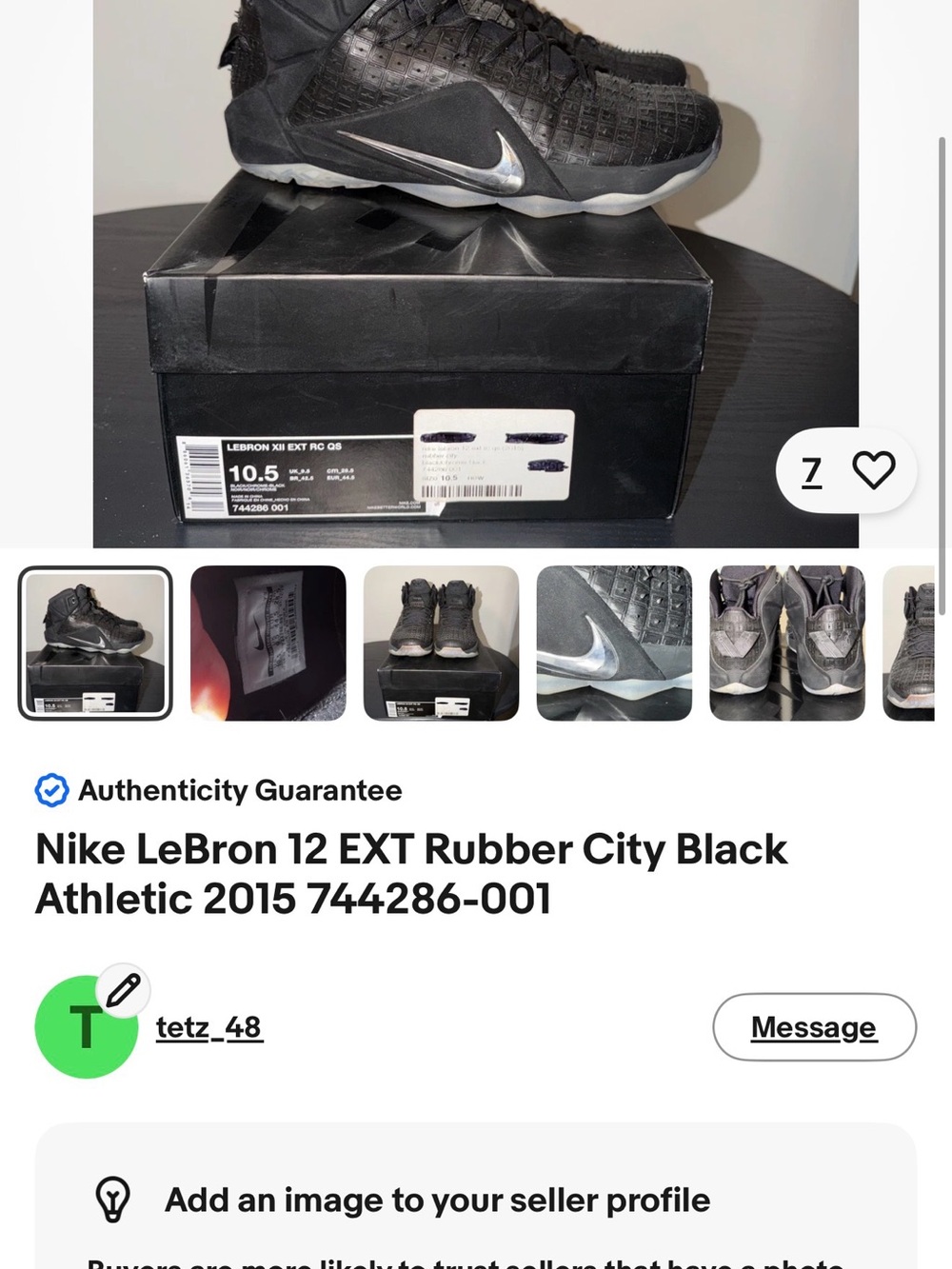 Nike LeBron 12 EXT Rubber City Men's Sneakers Black Silver